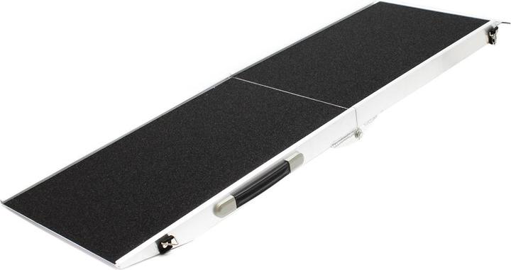 Actual product image Wiltec Foldable dog ramp 213x48cm 105x49cm 115kg Aluminium pet ramp (Dog, Foldable)
