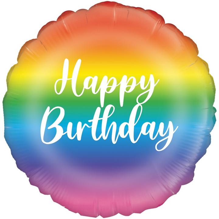 Produktbild Oaktree Schrift Folienballon Happy Birthday Folie