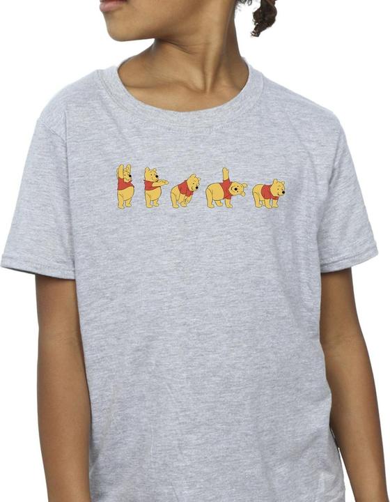 Actual product image Disney Girls Winnie The Pooh Stretching Cotton T-Shirt (140, 146)