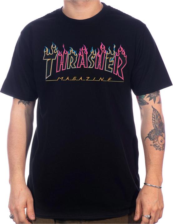 Image du produit Thrasher Double Flame Neon Logo T-shirt (S)