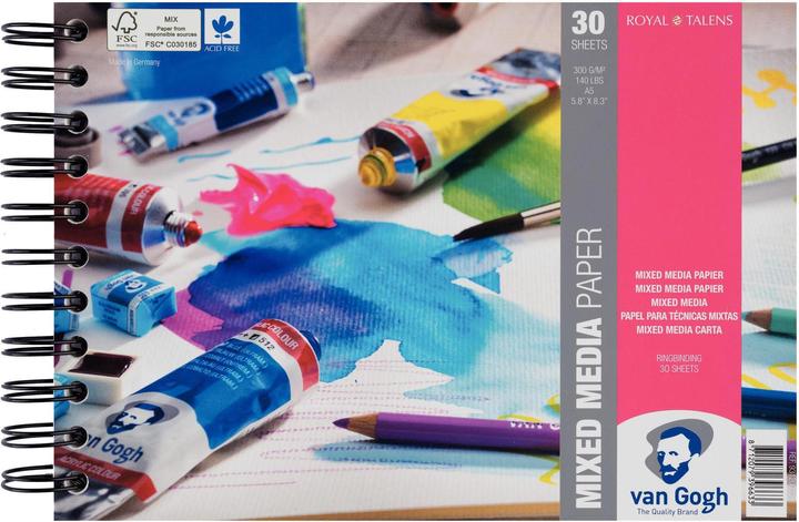 Immagine prodotto Van Gogh media misti (A5, Nessuna, Copertina rigida)