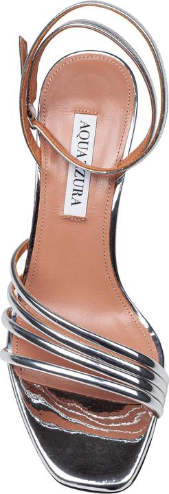 Immagine prodotto Aquazzura Aquazzurra latour 75 sandal in mirror-effect leather color silver (36)