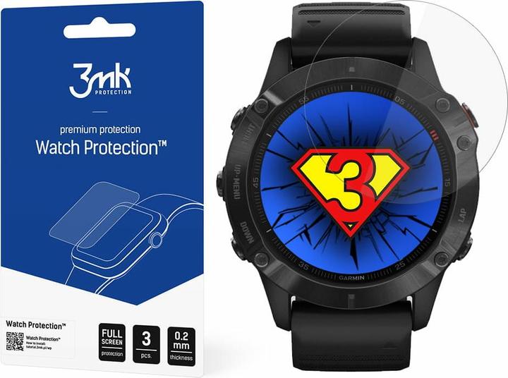 Actual product image 3MK Garmin Fenix 6 Pro - Watch Protection? v. FlexibleGlass Lite