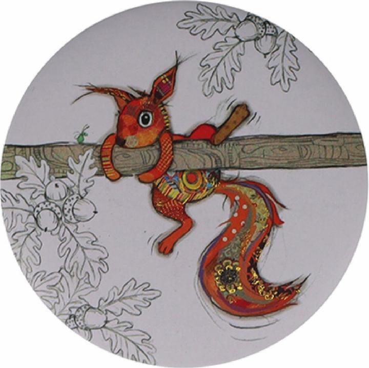 Image du produit Kiub magnet rond ap écureuil kook (1 x)