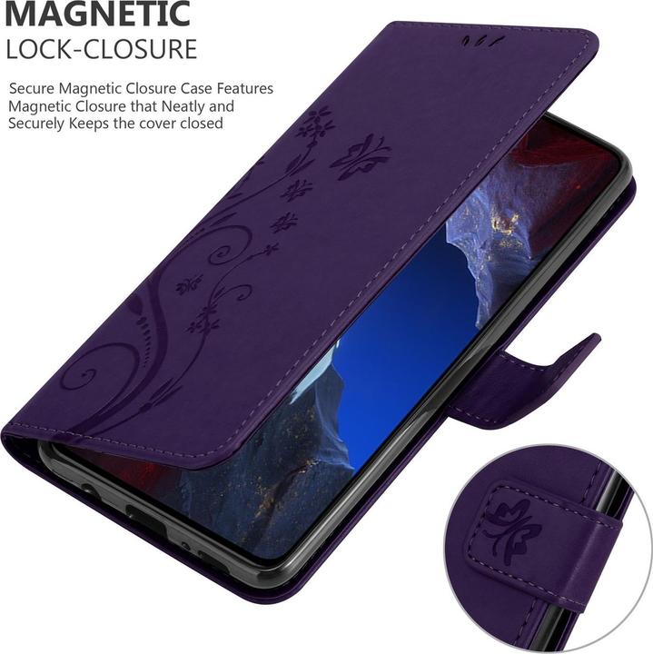 Produktbild Cadorabo Hülle für Xiaomi Poco F5 Pro mit Blumen Muster (Xiaomi Poco F5 Pro)