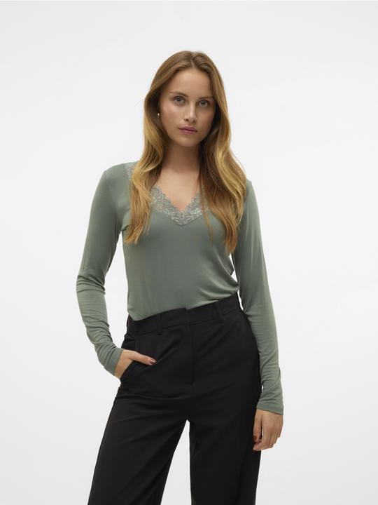 Produktbild Vero Moda Vmrosa Ls V-Neck Lace Top Ga Jrs Noos (XS)