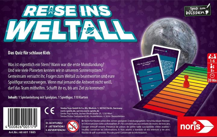 Produktbild Noris Reise ins Weltall (Deutsch)