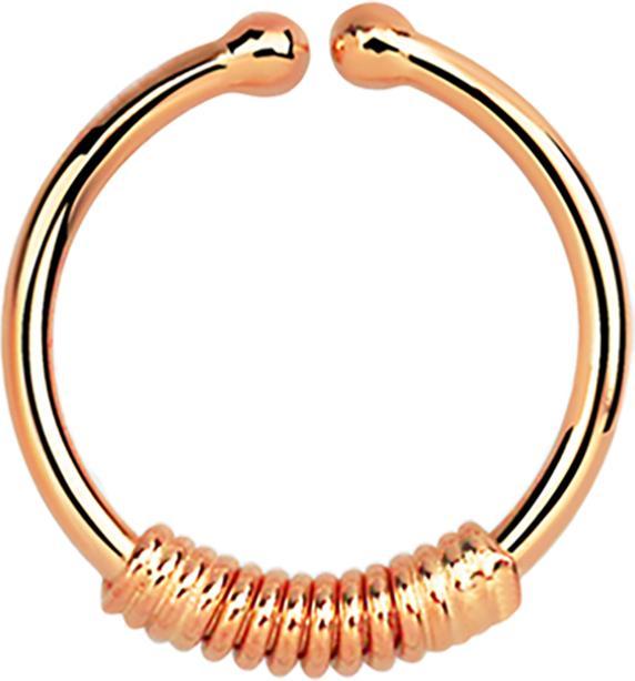 Produktbild Star Piercing Fake Septum mit Seilwindung rosegold (925 Sterlingsilber)