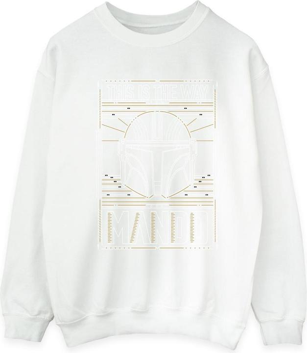 Produktbild Star Wars The Mandalorian The Way Outline Helm Sweatshirt (S)