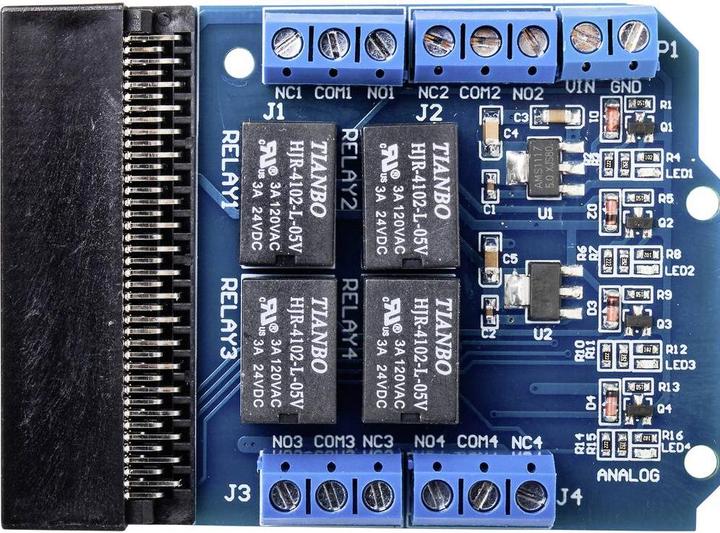 Produktbild Tru Components 4-Kanal Relais Modul für BBC