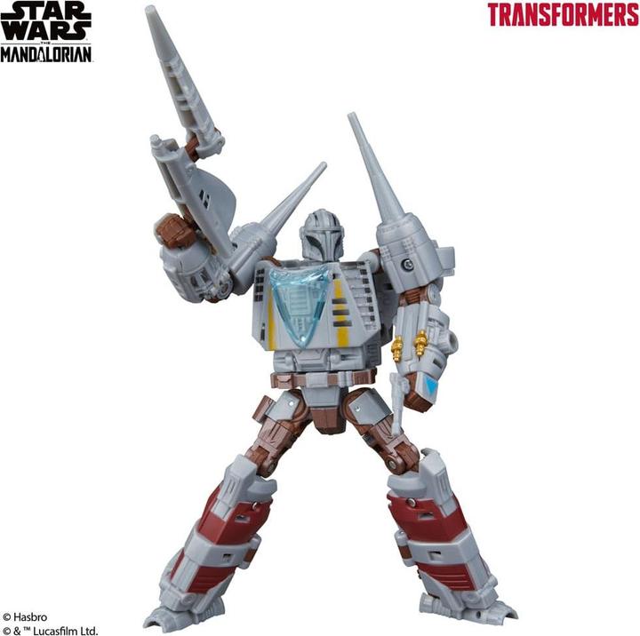 Actual product image Hasbro Star Wars x Transformers action figure The Mandalorian / N-1 Starfighter 19 cm