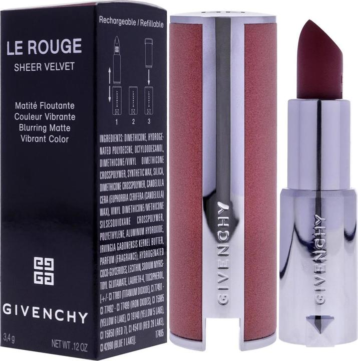 Produktbild Givenchy Le Rouge Sheer Velvet Matte Refillable Lipstick (#16 Nude Boise)