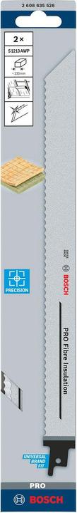 Actual product image Bosch Professional Zubehör PRO Fibre Insulation S1213AWP sheet, 1.5 x 22 x 300 mm, 2 pcs.