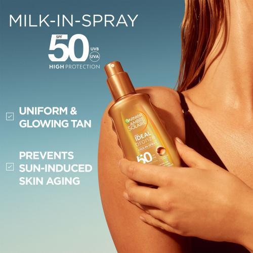 Produktbild Garnier Ambre Solaire Ideal Bronze Milk-In-Spray (Sonnenspray, SPF 50, 150 ml)