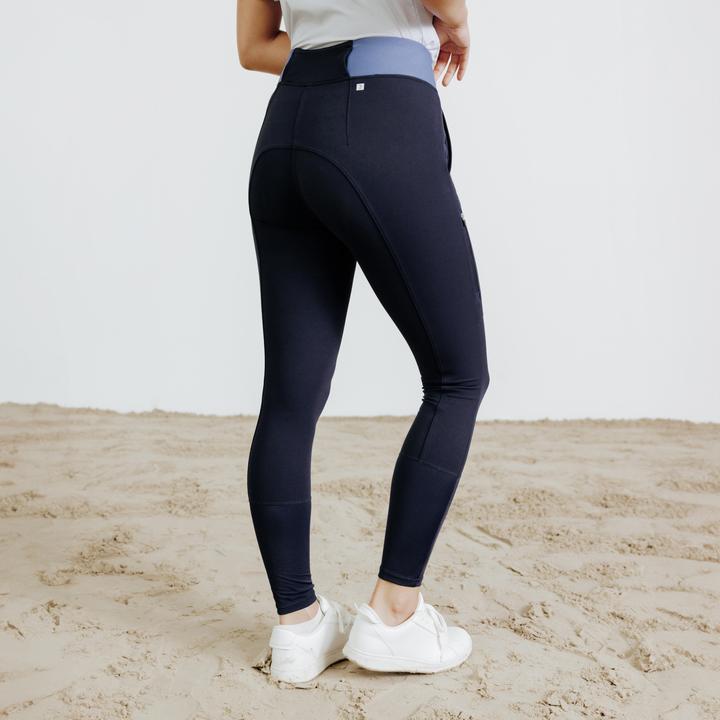 Produktbild Fouganza Reithose 500 Be You Damen marineblau/hellblau (L)