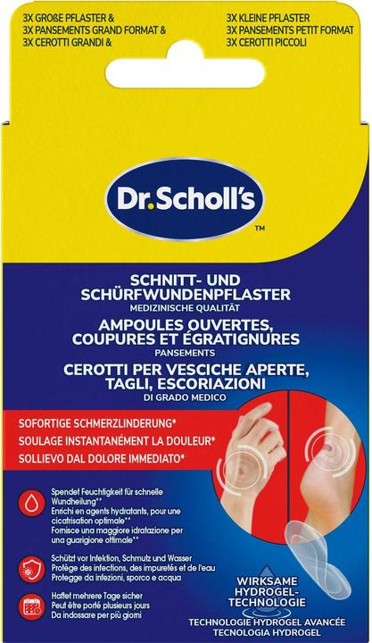 Scholl Pflaster Schnitt und Schürf (6 x)