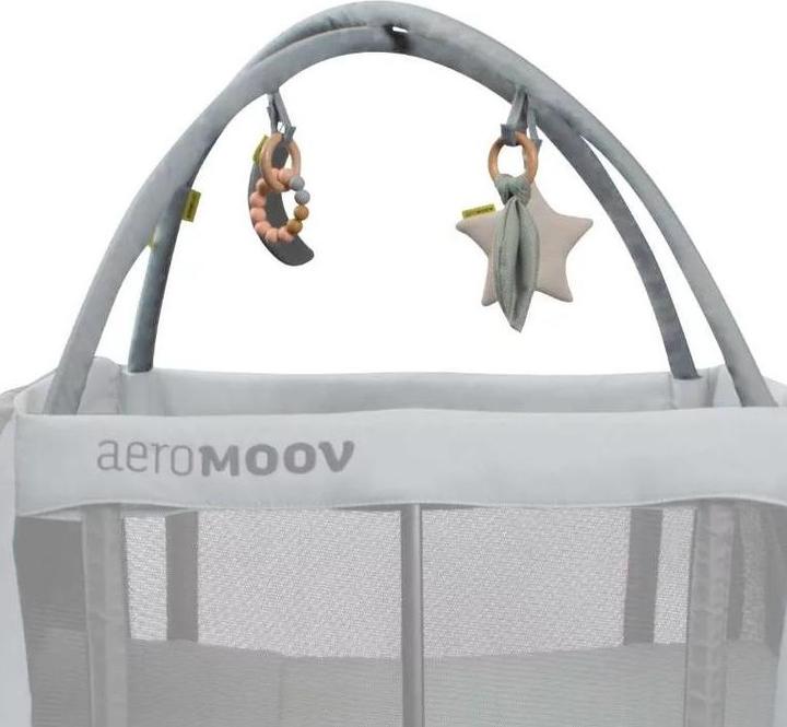 AeroMoov Play arch for instant travel cot, grey rock