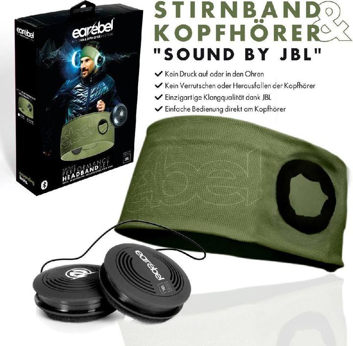 Image du produit Earebel - Performance - Hoofdband maat S/M - on ear - koptelefoon - sport koptelefoon - hardlopen - fitness (M)