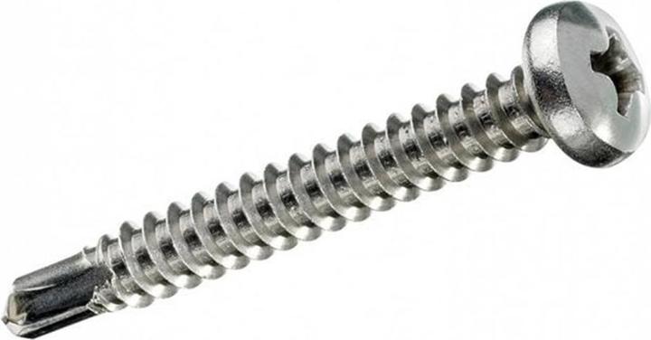 Produktbild FTM Selbstbohrschrauben Linsenkopf 4.8 x 38 mm Edelstahl, 4x (4 Schrauben pro Stück)