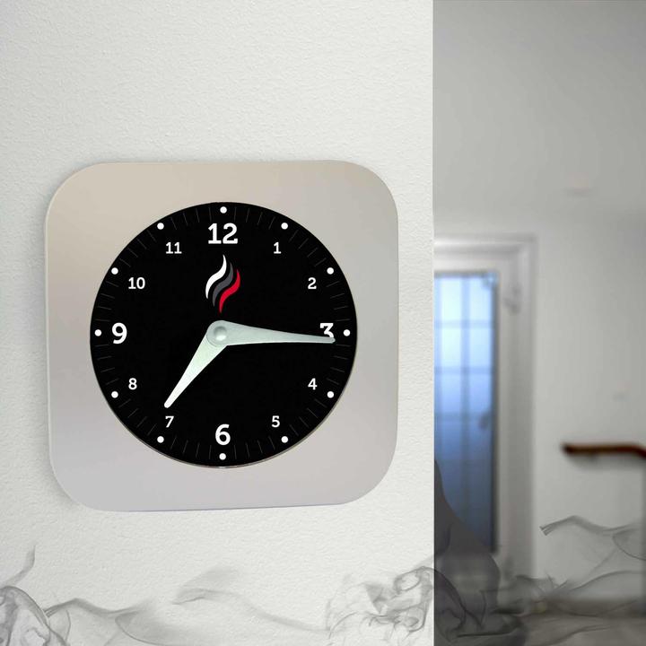 Image du produit Horloge murale avec fonction de détection de fumée (25 cm)