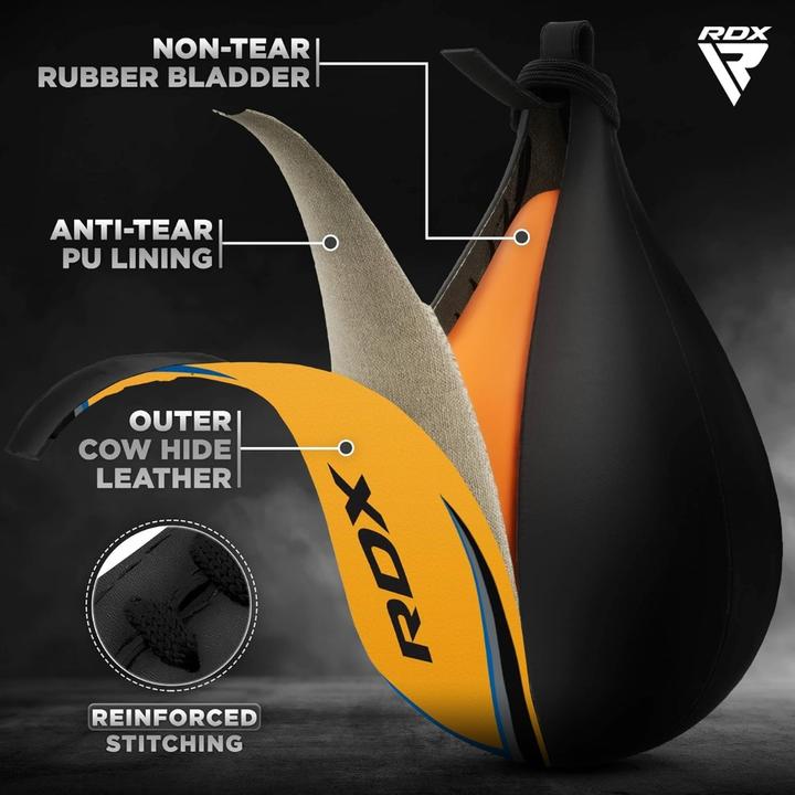 Immagine prodotto Rdx Palla di velocità in pelle gialla (0.65 kg)