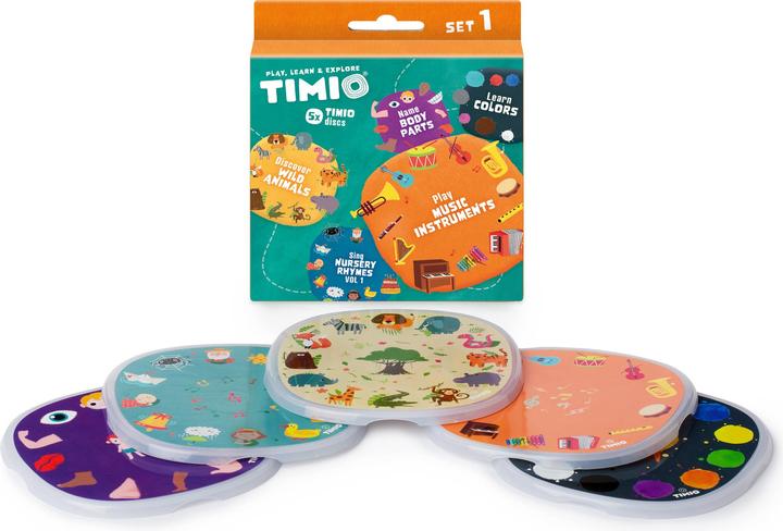 Timio Ensemble de disques audio 1 (Français, Italien, Allemand, Néerlandais, Portugais, Multilingue, Espagnol, Anglais, Chinois)
