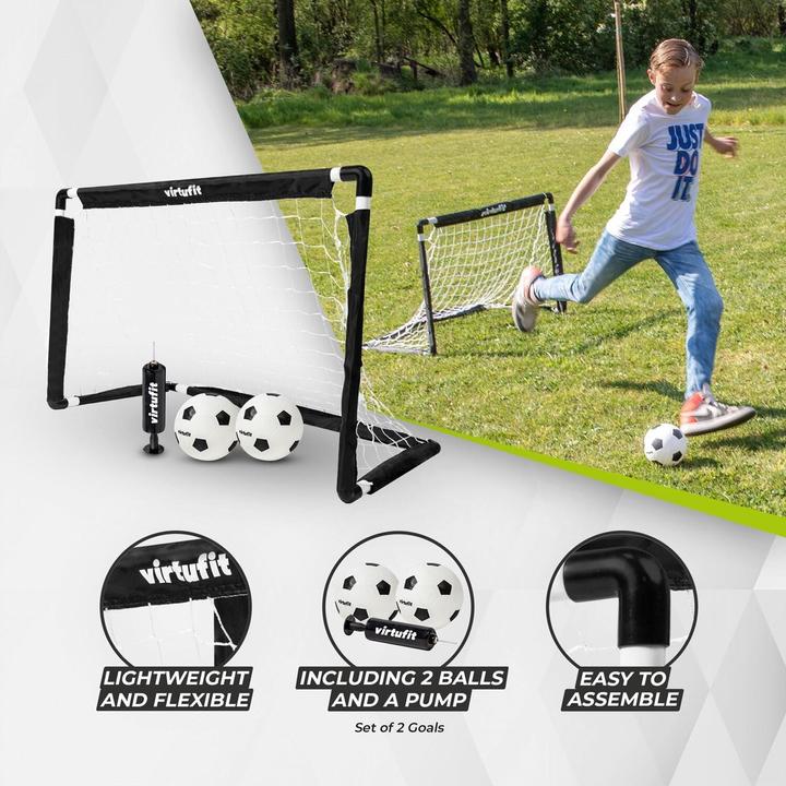 Image du produit Virtufit Buts de football pour enfants (lot de 2)
