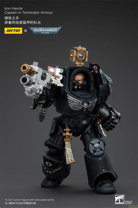 Image du produit Joy Toy Warhammer 40k Figurine 1/18 Iron Hands Captain in Terminator Armour 14 cm