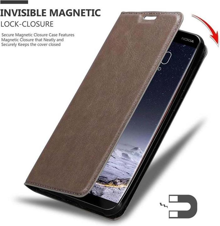 Immagine prodotto Cadorabo Copertina magnetica invisibile del libro (Nokia 8 Scirocco)