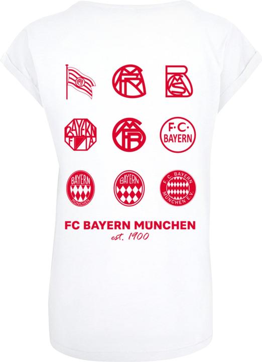 Actual product image FC Bayern München Ladies Logo Red History Extended Shoulder Tee - 116453 (3XL)