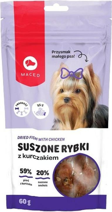 Produktbild Maced Dried fish with chicken - Hundeleckerli - 60g (Senior, 1 Stk., 60 g)