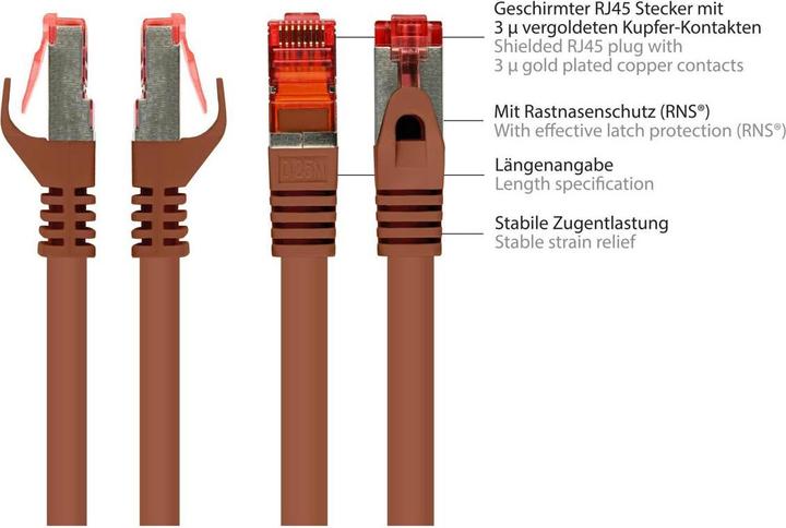 Actual product image Good Connections Alcasa RJ45-RJ45 m-m (S/FTP, CAT6, 0.15 m)