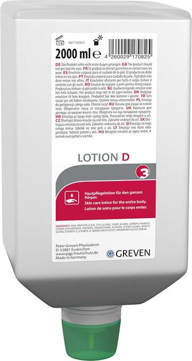 Actual product image Skin care lotion ® LOTION D 2 l silicone-free, perfumed