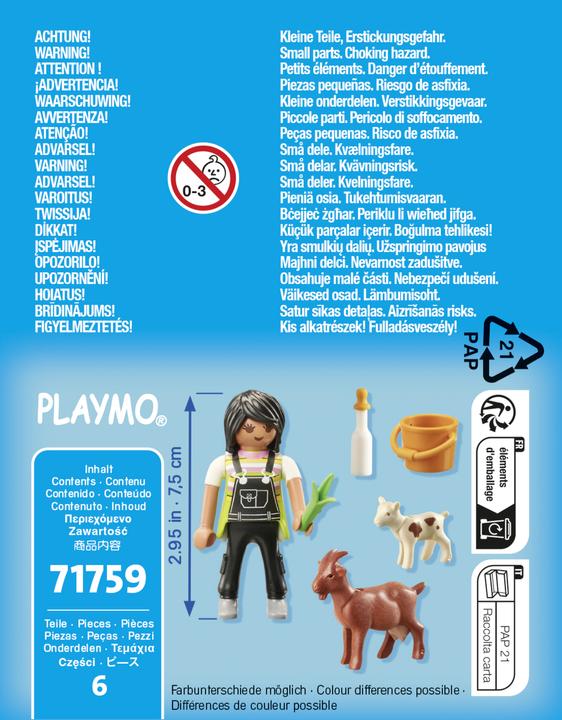 Immagine prodotto Playmobil 71759 Donna con capre (71759, Playmobil Special Plus)