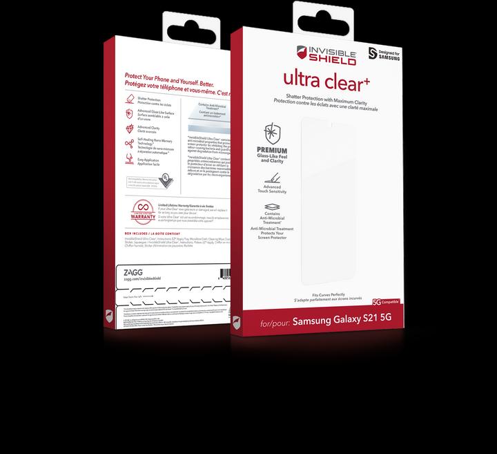 Actual product image InvisibleShield Ultra Clear+ (1 Piece, Samsung Galaxy S21+)