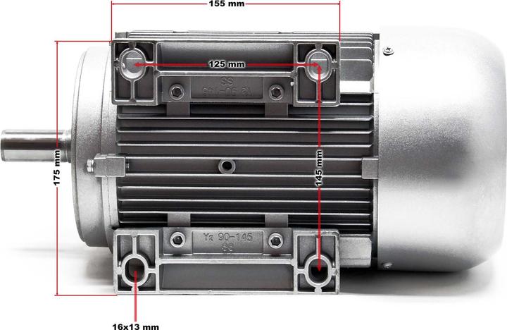 Produktbild Wiltec Elektromotor 1-phasig 2-pol 2,2kW 230V Elektro Motor Kupferwicklung