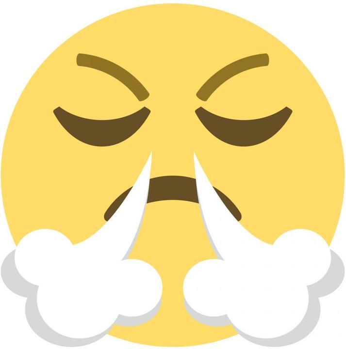 Produktbild Emojione Emoji Frustrated Face (80 x 80 cm)