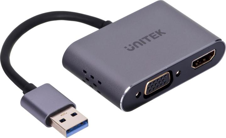 Produktbild Unitek USB-Adapter mit HDMI und VGA, FullHD (USB-A)