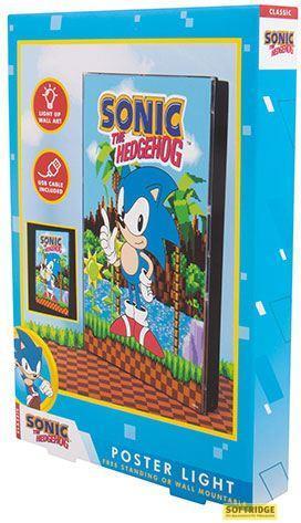 Fizz Creations Sonic the Hedgehog poster with light-up function (21 x 30 cm)