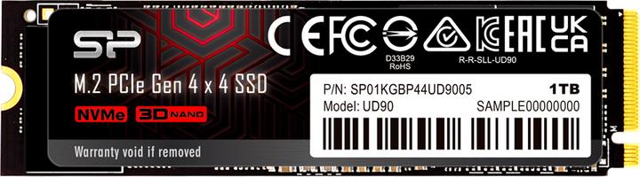 Produktbild Silicon Power UD90 - SSD - 1 TB - intern - M.2 2280 - PCIe 4.0 x4 (NVMe) (1000 GB, M.2 2280)