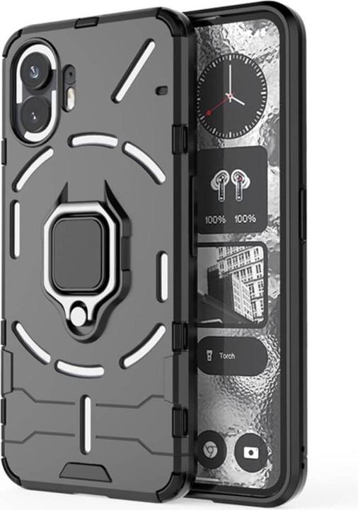 Cover-Discount Nothing Phone (2) - Armor Case with kickstand black (Nothing Phone (2))
