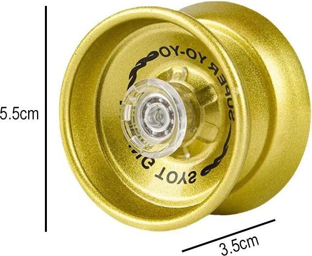Immagine prodotto The Toy Company YoYo metallico con cuscinetto a sfera e accessori Oro