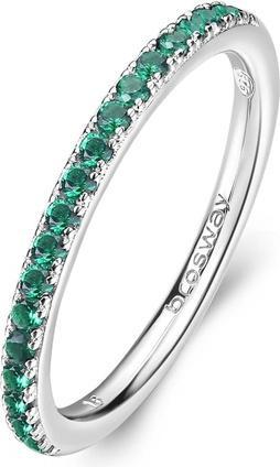 Actual product image Brosway Fancy Life Green FLG65 Sparkling Silver Ring - Circuit: 54mm (54, 925 Silver)