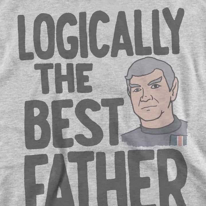 Actual product image Unisex Adult Logically the Best Father Sweatshirt (L)