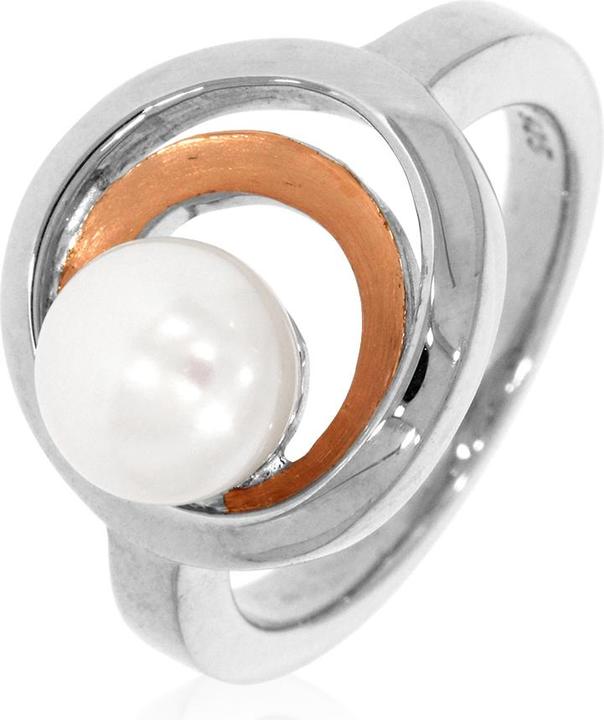 Produktbild Xen Ring bicolor mit Süsswasserzuchtperle (54, 925 Silber)