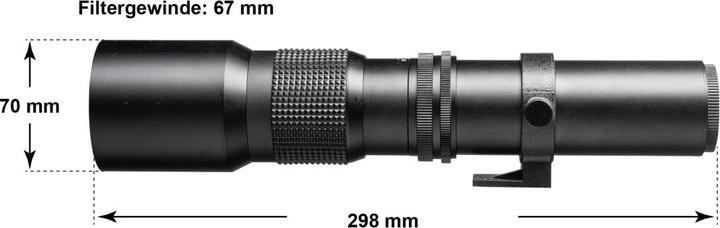 Image du produit Walimex 500/8.0 DSLR Fuji X (Fujifilm X, APS-C / DX, Plein format)