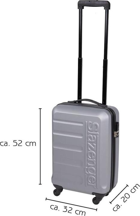 Actual product image Slazenger Trolley Set 18/22/26" ABS 3pcs (Hand luggage (up to 50 litres), M (50 - 90l), L (90 - 115l))