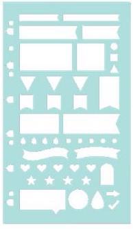 Filofax Pochoir Planning Stencil