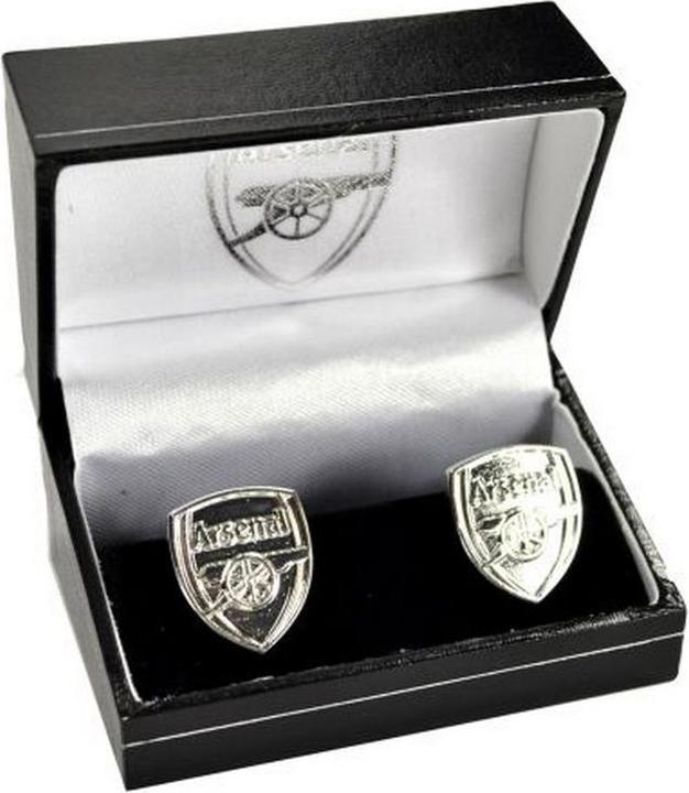 Produktbild Arsenal FC Wappen versilbert Boxed Manschettenknöpfe (100% Silberplatte)