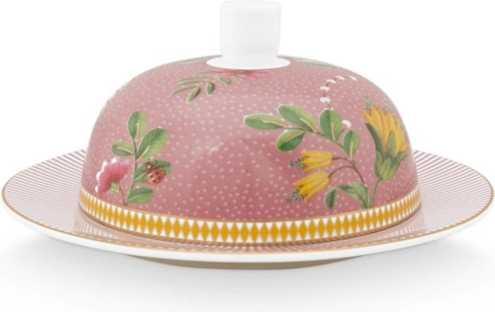 Actual product image PIP Studio La Majorelle butter dish round pink 17 x 8 cm
